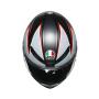 AGV Integralhelm K6 FLASH MATT BLACK/GREY/RED S  (55-56cm)