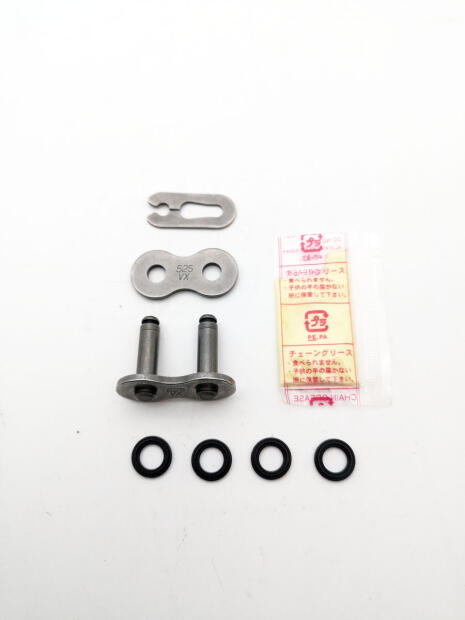 DID Kettenschloss Clipschloss 525VX doppelt verstärkt X-Ring Stahlfarben