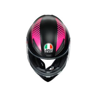 AGV Integralhelm K1 WARMUP BLACK/PINK XS  (53-54cm)