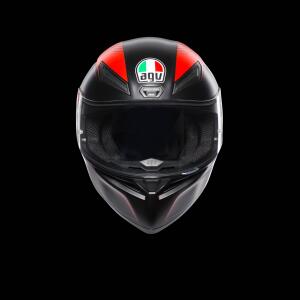 AGV Integralhelm K1 WARMUP MATT BLACK/RED L  (59-60cm)