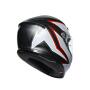 AGV Integralhelm K6 FLASH MATT BLACK/GREY/RED MS  (57cm)