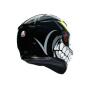 AGV Integralhelm K3 SV ANGRY BLACK MS  (57cm)