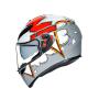 AGV Integralhelm K3 SV BUBBLE GREY/WHITE/RED XXL  (63-64cm)