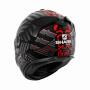 SHARK Integralhelm SPARTAN GT E-BRAKE schwarz-grau-rot matt Größe XL