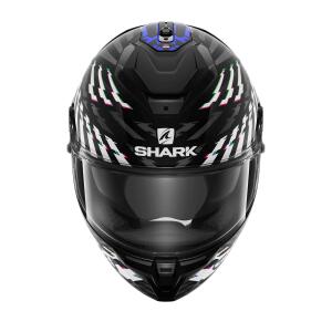 SHARK Integralhelm SPARTAN GT E-BRAKE schwarz-grau-weiss-blau matt Größe XS