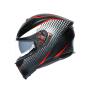 AGV Integralhelm K5 S THUNDER MATT BLACK/WHITE/RED MS  (57cm)