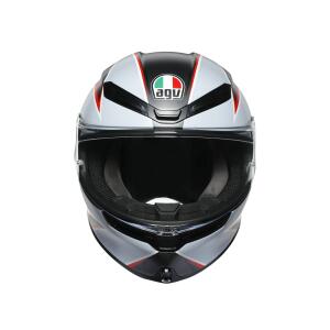 AGV Integralhelm K6 FLASH MATT BLACK/GREY/RED XS  (53-54cm)