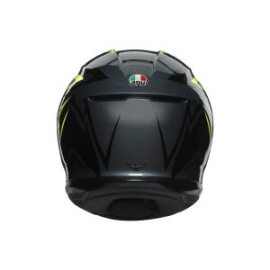 AGV Integralhelm K6 FLASH GREY/BLACK/LIME XXL  (63-64cm)