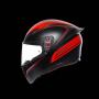 AGV Integralhelm K1 WARMUP MATT BLACK/RED XS  (53-54cm)