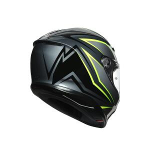 AGV Integralhelm K6 FLASH GREY/BLACK/LIME ML  (58cm)