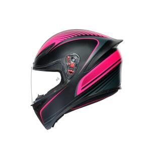 AGV Integralhelm K1 WARMUP BLACK/PINK MS  (57cm)
