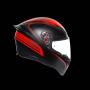 AGV Integralhelm K1 WARMUP MATT BLACK/RED XXL  (63-64cm)