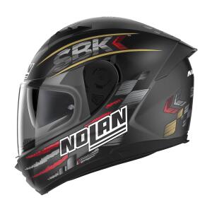 NOLAN Integralhelm N60-6 SBK  schwarz-weiss-rot-gold matt
