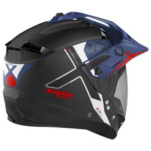 NOLAN Systemhelm N70-2 X BUNGEE schwarz-blau-weiss-rot