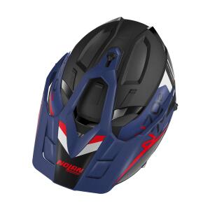 NOLAN Systemhelm N70-2 X BUNGEE schwarz-blau-weiss-rot