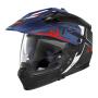 NOLAN Systemhelm N70-2 X BUNGEE schwarz-blau-weiss-rot