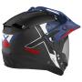NOLAN Systemhelm N70-2 X BUNGEE schwarz-blau-weiss-rot
