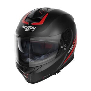 NOLAN Integralhelm N80-8 STAPLE schwarz-rot matt