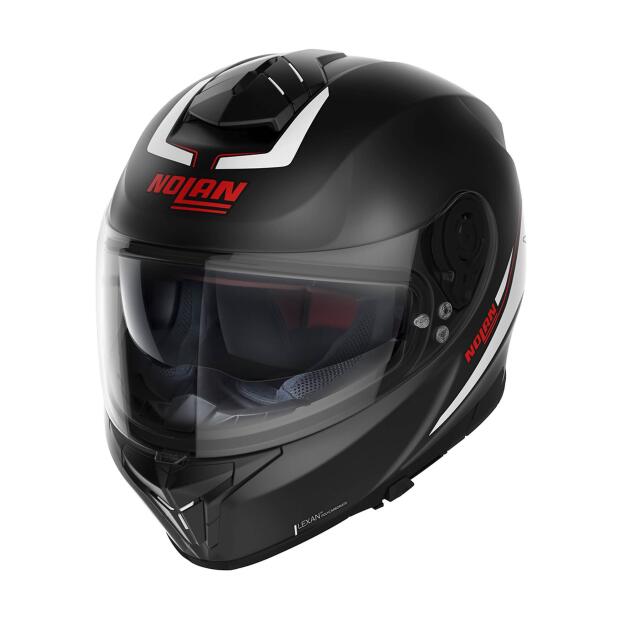 NOLAN Integralhelm N80-8 STAPLE schwarz-weiss matt