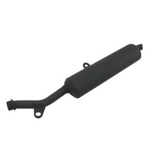 Rear silencer for YAMAHA DT125 LC year 82 steel black