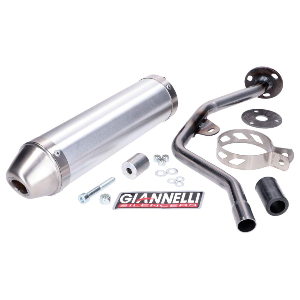 GIANNELLI muffler suitable for MALAGUTI XTM/XSM 50 04 aluminum, 80
