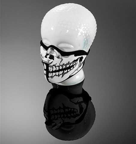 HAHN66 GESICHTSMASKE Neopren mit Nasenbügel Skull man