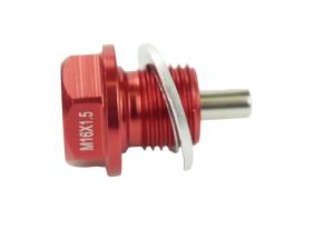 Ölablassschraube für BMW/Aprilia/Harley/Sherco Magnet rot M16x1,5