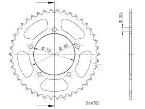 Kettensatz Gold X-Ring für Aprilia Tuareg 660 15/42