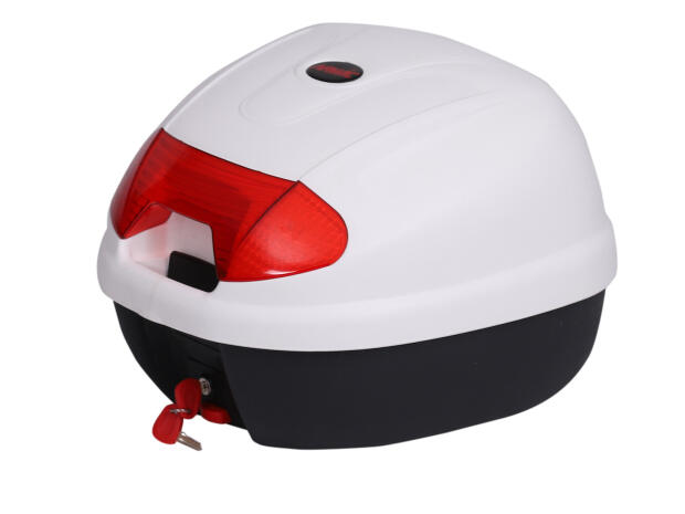 Top Case für Piaggio Sfera 50/125, Vespa LX ET2 für 1 Helm 32 Liter weiß