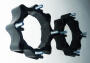 Wheel spacer M10x1,25 black plastic