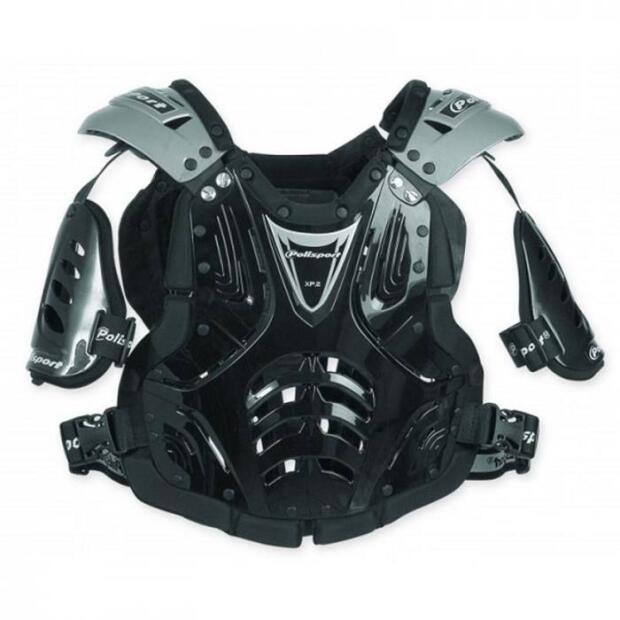 POLISPORT Brustpanzer Junior XP2 schwarz Größe 9-13 Jahre