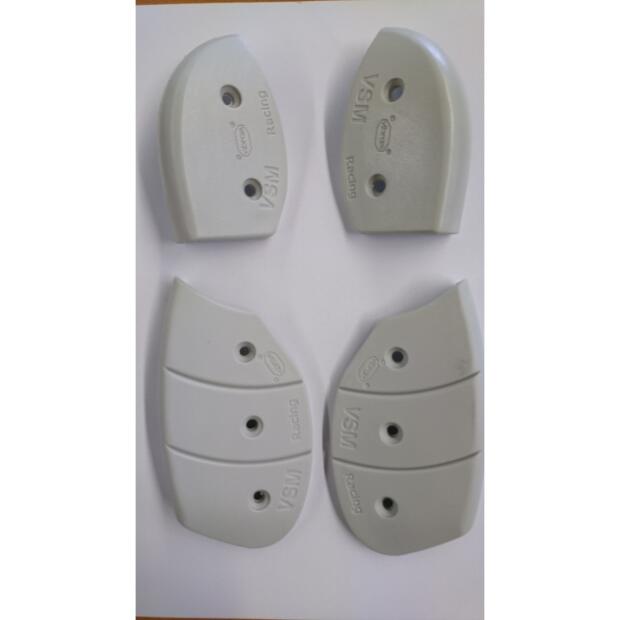 HAHN66 Slider Ersatzschleifer für VIBRAM Supermoto-Sohle für trockenen Untergrund grau