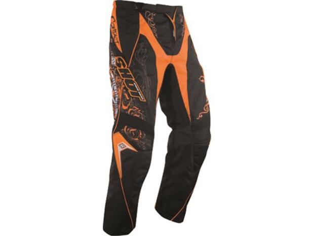 SHOT Cross Enduro Hose CONTACT BLASON schwarz-orange-weiß Gr. 30 (M)