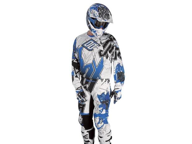 SHOT Cross Enduro Hose FLEXOR IMPACT weiß-blau-schwarz Gr. 32