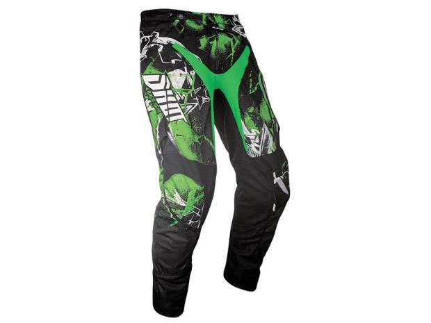 SHOT Cross Enduro Hose FLEXOR URBAN schwarz-grün-weiß Gr. 30