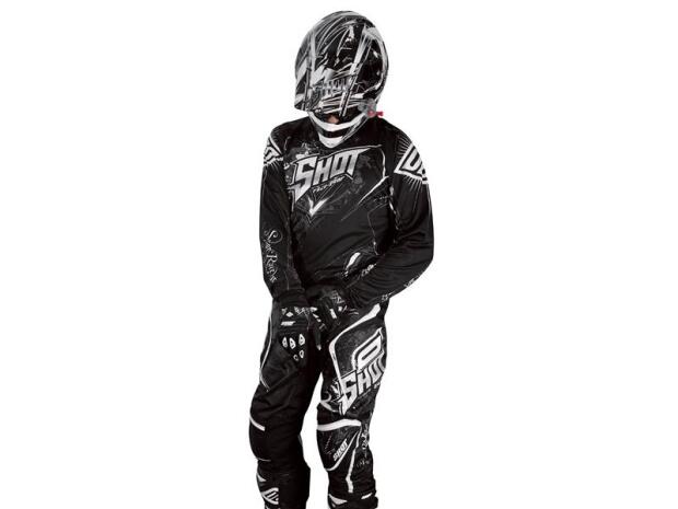 SHOT Cross Enduro Hose CONTACT LORD schwarz-weiss Größe 28