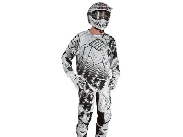 SHOT Cross Enduro Jersey FLEXOR IMPACT weiß-schwarz Gr. 58