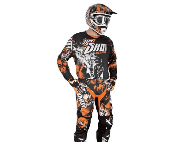 SHOT Cross Enduro Jersey FLEXOR URBAN schwarz-weiß-orange Gr. 58