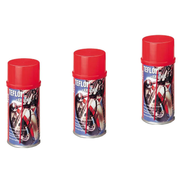 3xTeflonspray + Kriechöl Gleitmittel Schmiermittel Motorrad Roller Quad