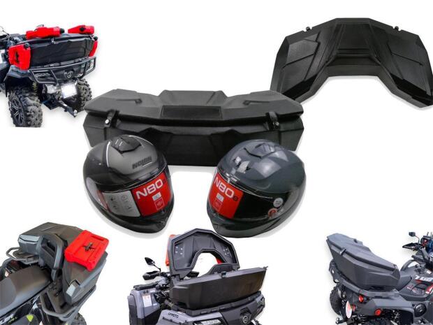 Cargo Box for Segway Snarler / AT6 S / L storage trunk for 2 helmet rear