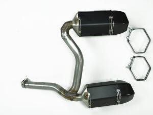 Auspuff Endtöpfe für Can Am Renegade Carbon ABE paar