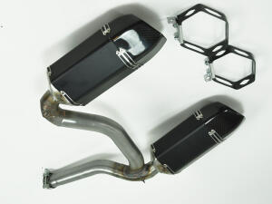 Auspuff Endtöpfe für Can Am Renegade Carbon ABE paar