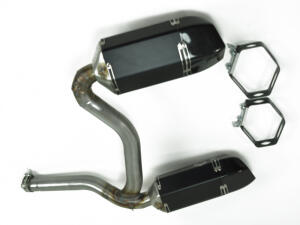 Auspuff Endtöpfe für Can Am Renegade Carbon ABE paar