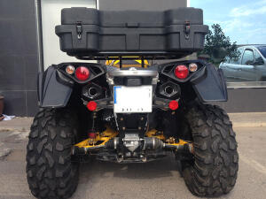 Auspuff Endtöpfe für Can Am Renegade Carbon ABE paar