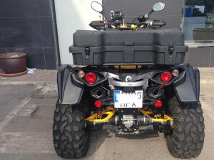 Auspuff Endtöpfe für Can Am Renegade Carbon ABE paar