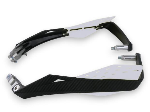 Handschützer Handprotektoren L-Handguards Aluminium Integral weiß