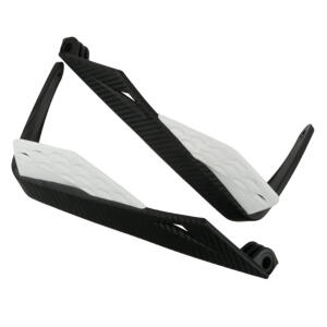 Handschützer Handprotektoren L-Handguards Aluminium Integral weiß