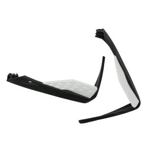 Handschützer Handprotektoren L-Handguards Aluminium Integral weiß