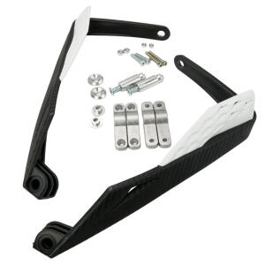 Handschützer Handprotektoren L-Handguards Aluminium Integral weiß