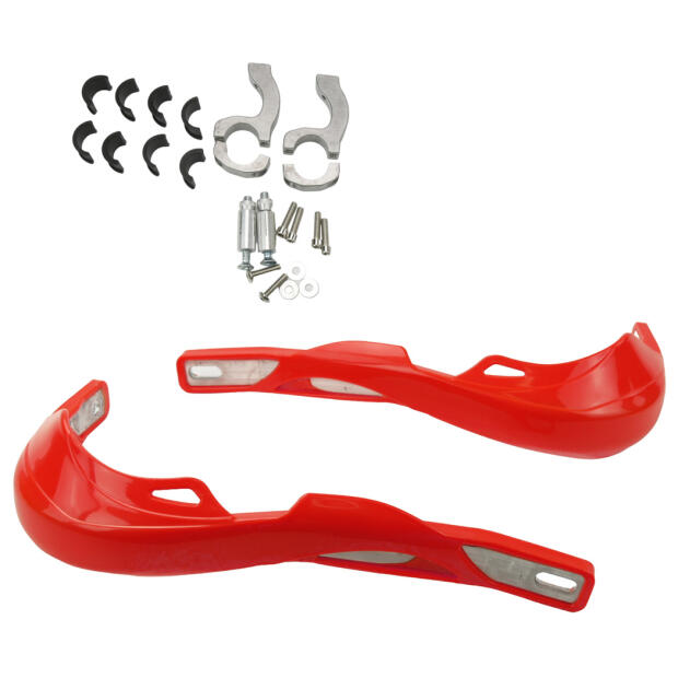 Handschützer rot Handprotektoren Evo Handguards Aluminium Integral